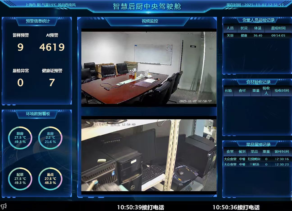 学校食安监管公示大屏：校园食品安全的“透明防线”
